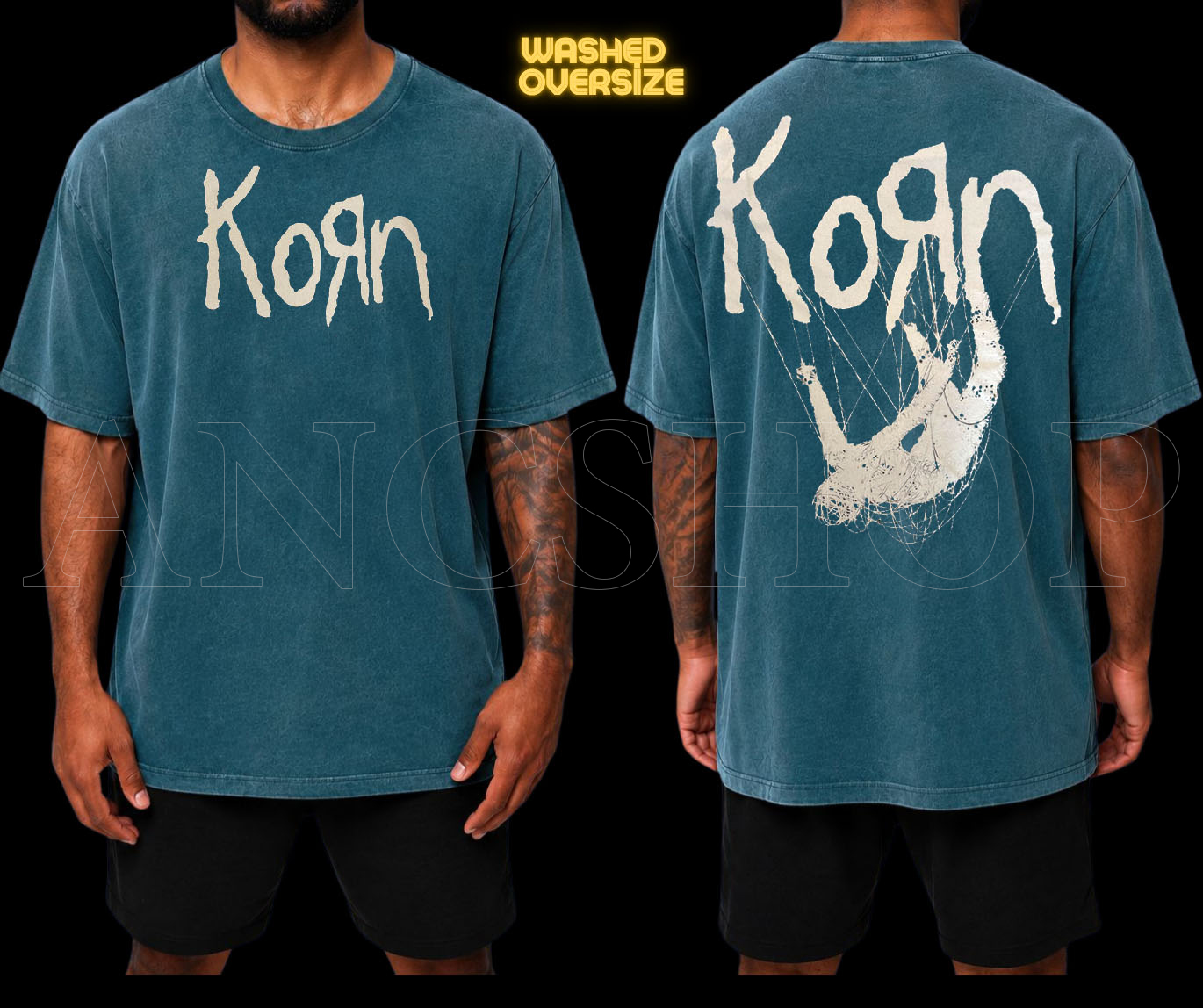 KORN YEŞİL RENK TSHİRT