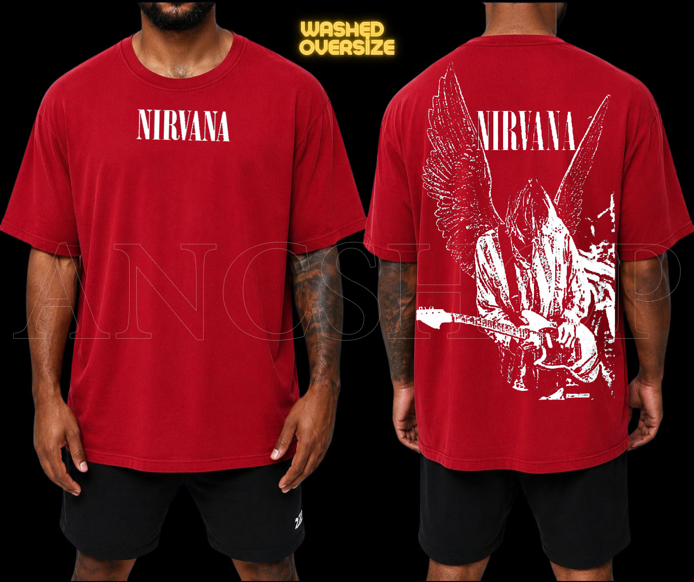 NIRVANA KIRMIZI RENK TSHİRT